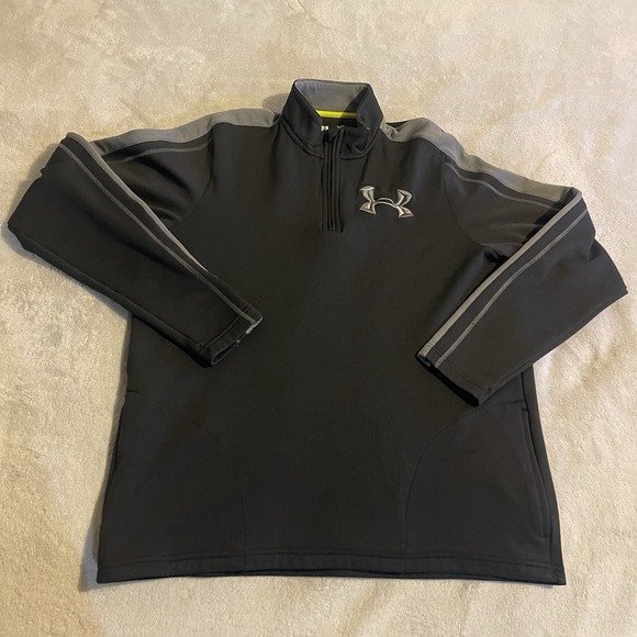 Under Armour Other - Under Armour Sweater Men XL Black Loose Catalyst All Season Gear 1/4 Zip Workout